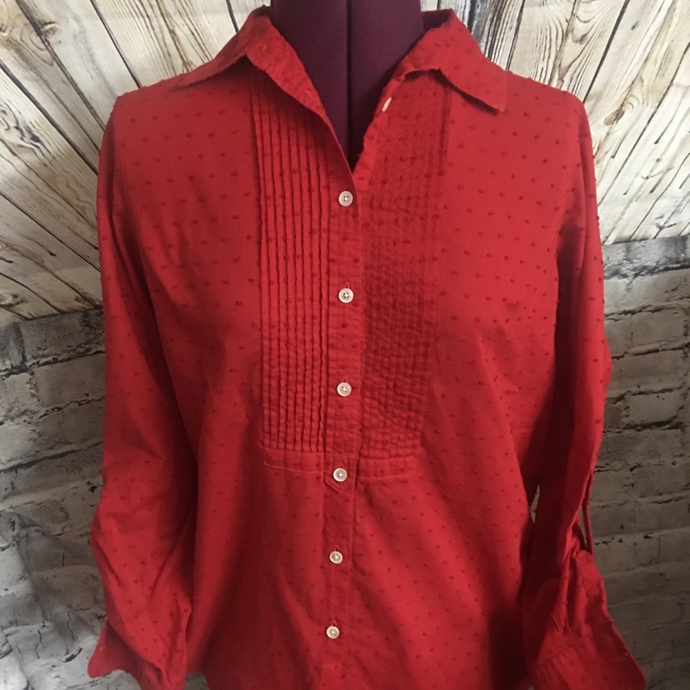 Talbot’s Ted button-down blouse & T-Shirt